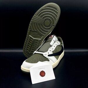 Air Jordan 1 Retro Low OG SP Travis Scott Medium Olive DM7866-200 Ship Now